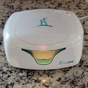 Hiccapop Baby Wipe Warmer with Green Accent